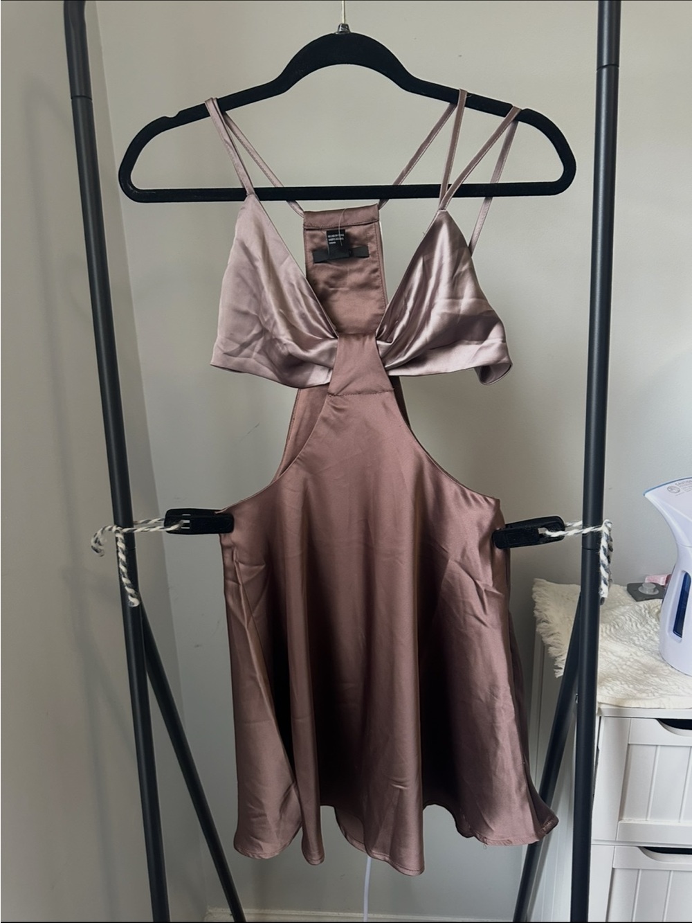 Forever 21 Dusty Lavender Satin Slip Dress